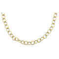 14KY Hollow Oval Link Necklace