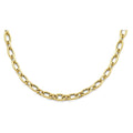 14KY Hollow Bold Oval Link Necklace