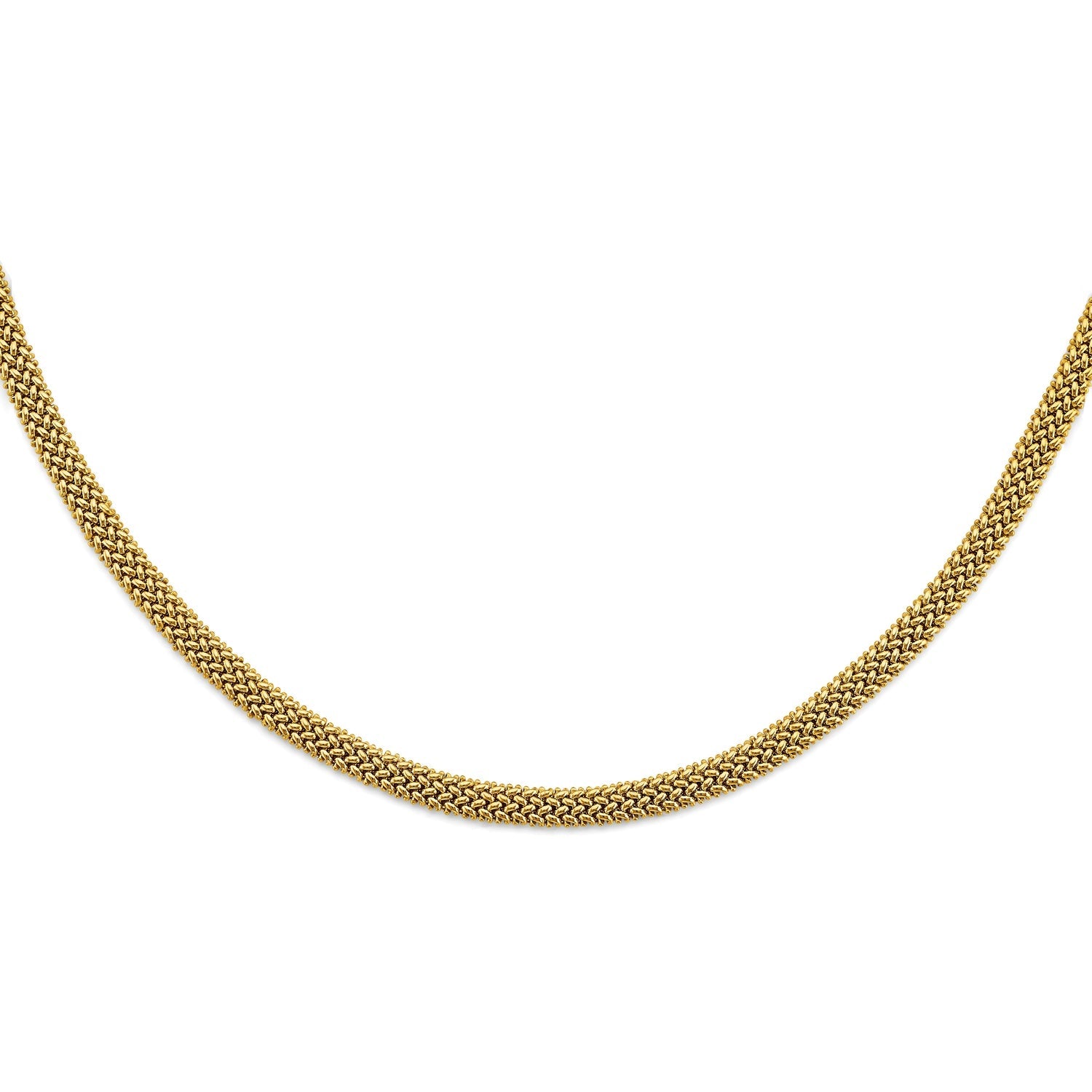 14KY Hollow Mesh Design Necklace