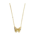 14KY Meshed Butterfly Necklace