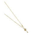 14KY CZ Heart & Key Necklace