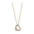 14KY CZ Heart Necklace