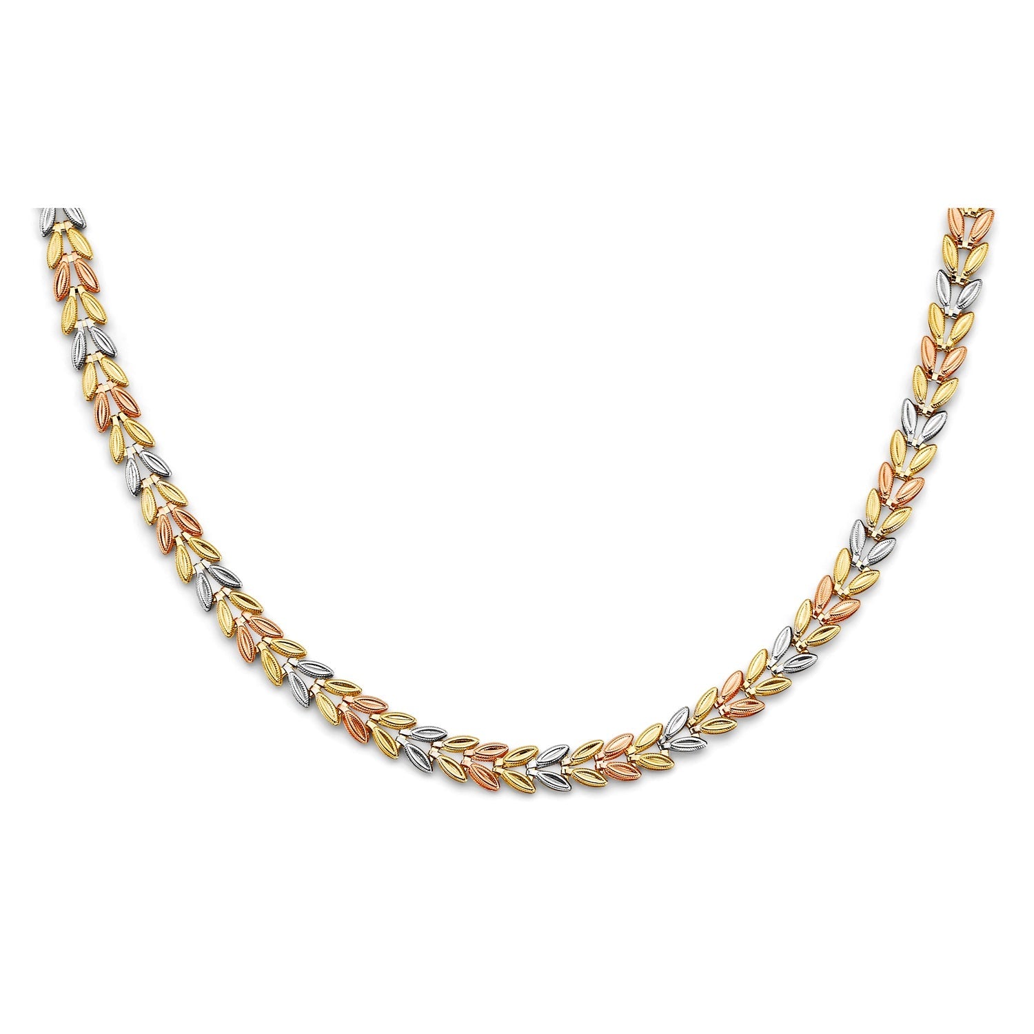 14K 3C Double Face Stampato Necklace