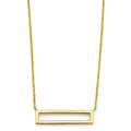 14KY Rectanglar Frame Necklace