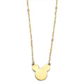 14KY Plain Cartoon Mouse Necklace