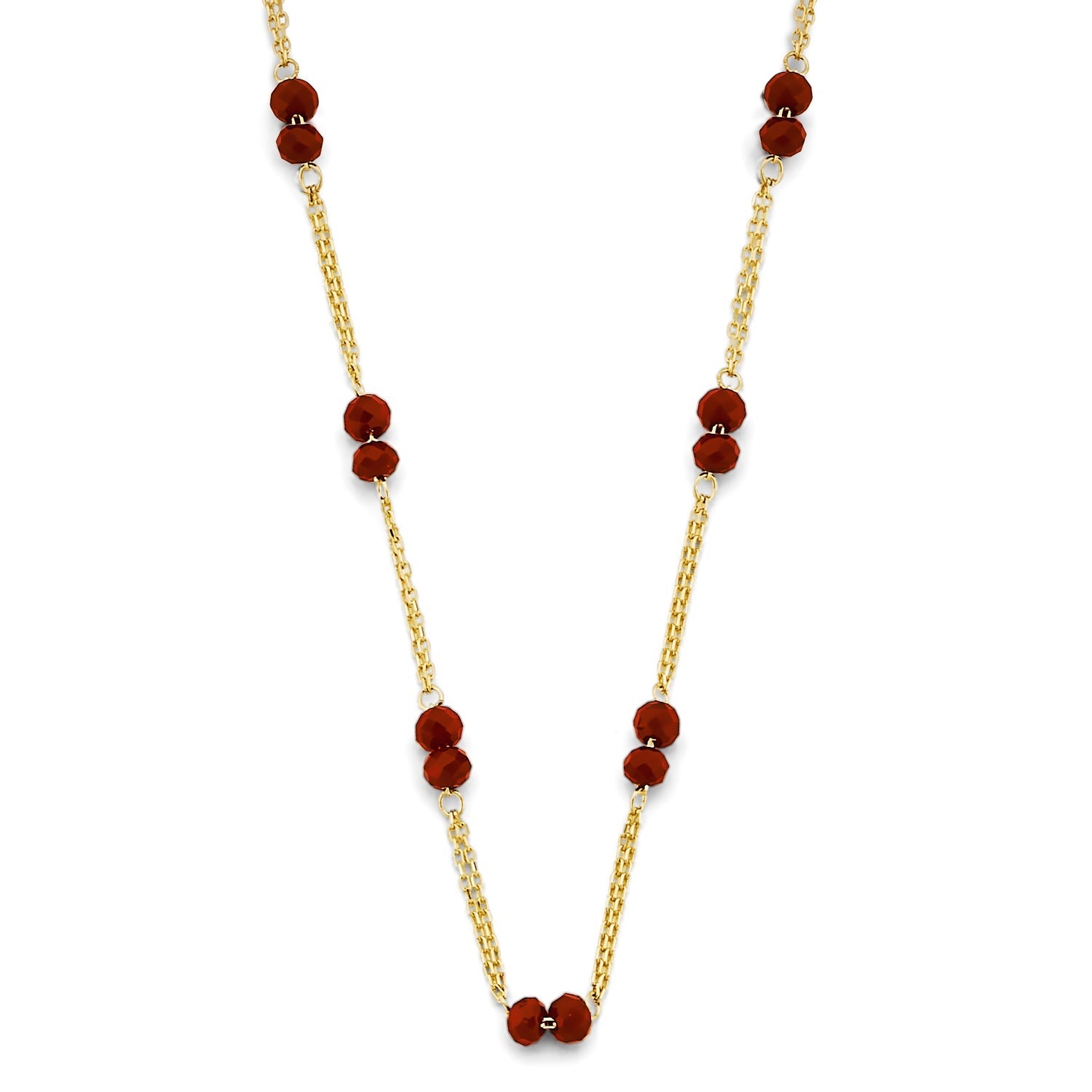 14KY Coral Bead Necklace