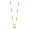 14KY Round Slide Charm Necklace