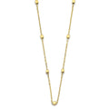14KY Square Shape Bead Necklace