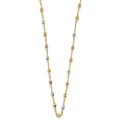 14K 3C Fancy DC Bead Necklace