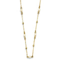14KY Pearl + DC Bead Necklace
