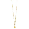 14KY Virgin Mary Ball Necklace