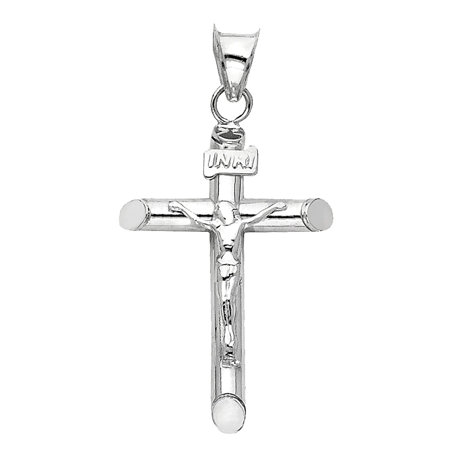 14KW HOL RD TUBE CRUCIFIX (15X35MM)