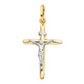 14K 2T LAMINATED CRUCIFIX (15X30MM)