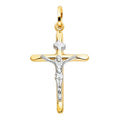 14K 2T LAMINATED CRUCIFIX (20X35MM)