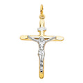 14K 2T LAMINATED CRUCIFIX (25X45MM)