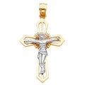 14K 3C CRUCIFIX CROSS (20X35MM)