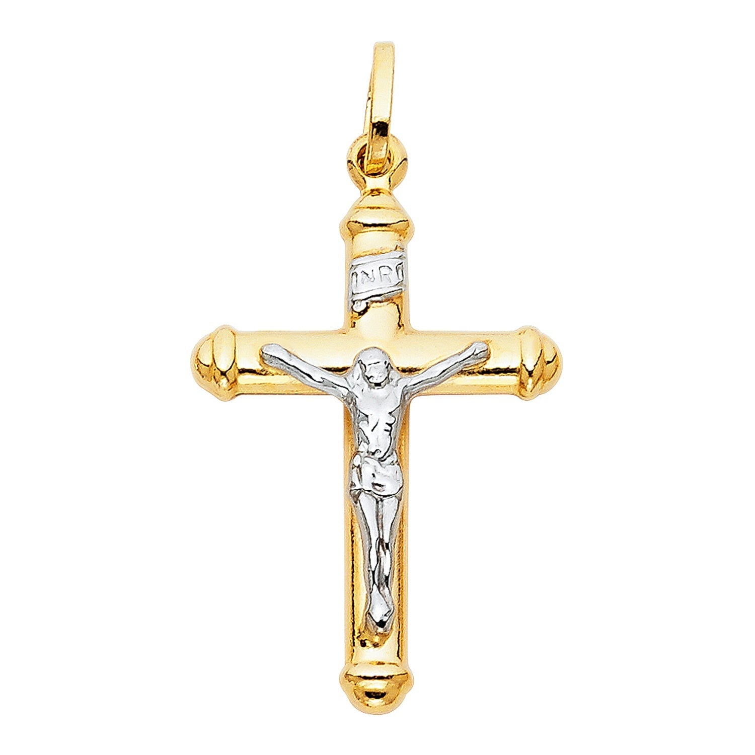 14K 2T HOL CRUCIFIX BIG (20X35MM)