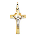 14K 2T CRUCIFIX CROSS BIG (20X35MM)