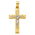 14K 2T CRUCIFIX PENDANT(15X30MM)