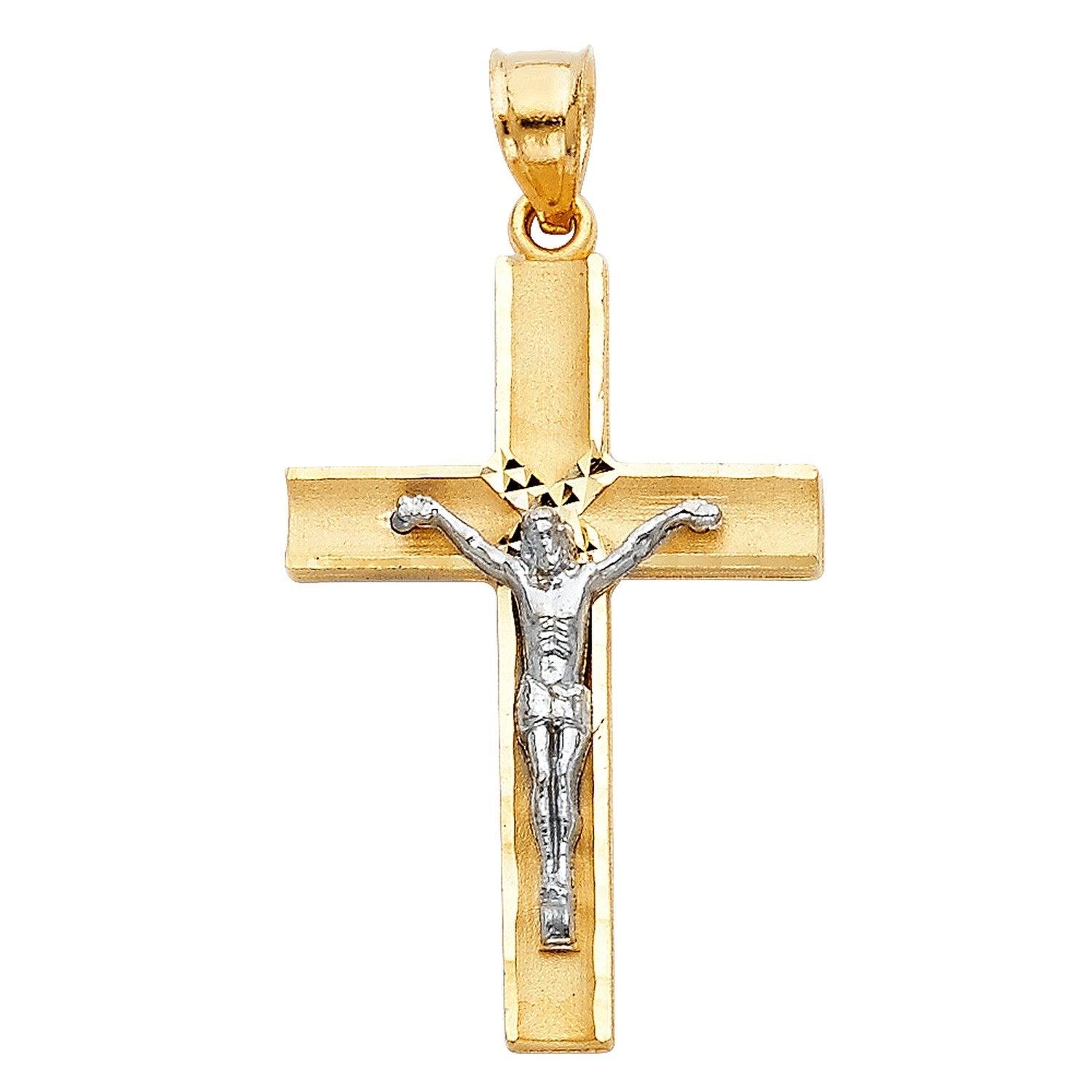 14K 2T LATIN CROSS CRUCIFIX