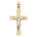 14K 2T PASSION CROSS CRUCIFIX