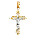 14K 2T CUT-OUT DESIGN CRUCIFIX