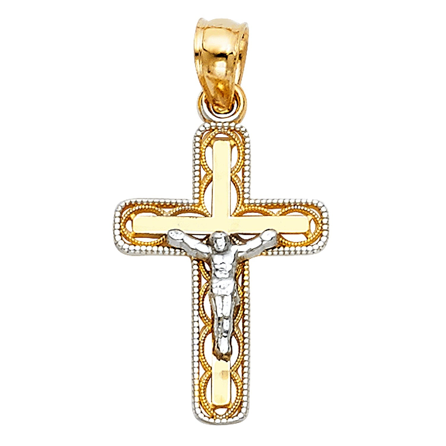14K 2T CHRIST CRUCIFIX