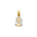 14K 2T JESUS CHRIST HEAD SMALL PEND