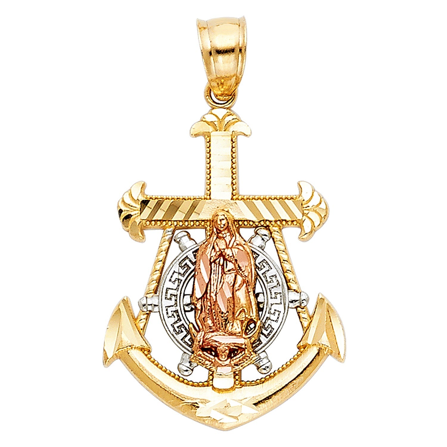 14K 3C MARINER GUADALUPE CROSS
