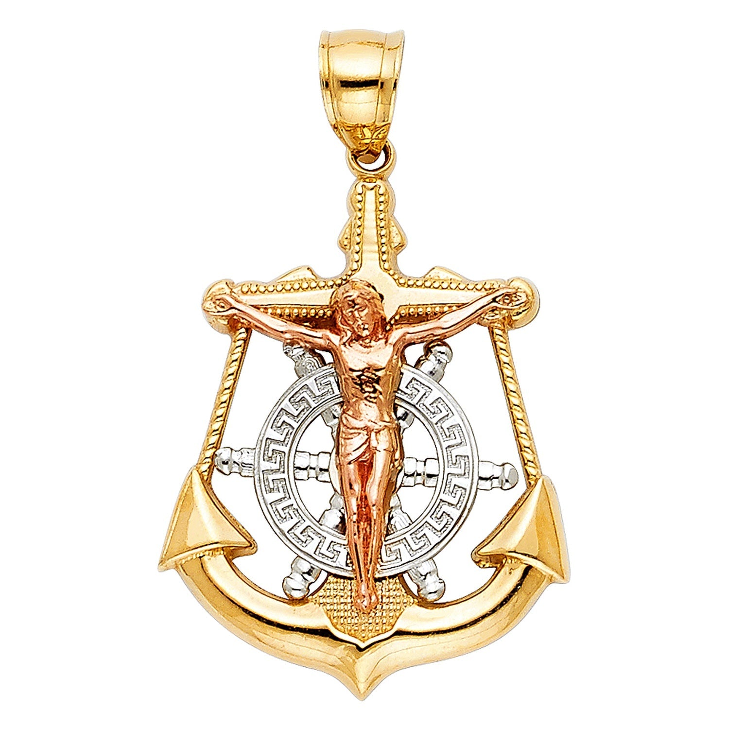 14K 3C MARINER CROSS PEN (25X35MM)