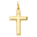 14KY HOLLOW LATIN CROSS (20X30MM)