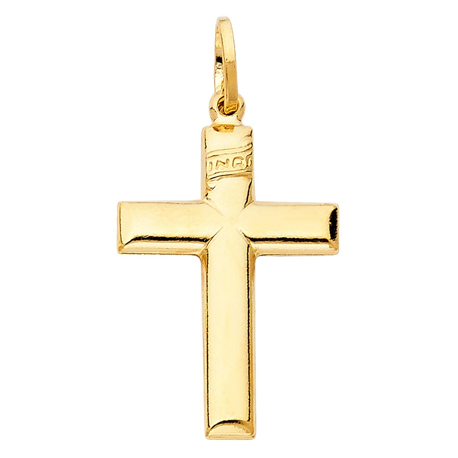 14KY HOLLOW LATIN CROSS (20X30MM)