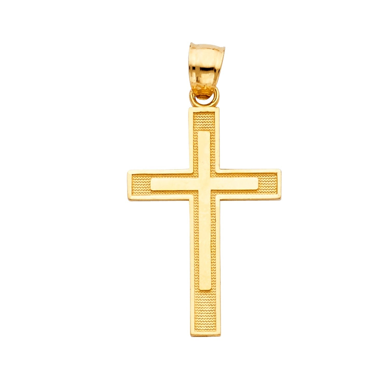 14KY LATIN CROSS PEND (15X30MM)