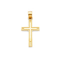 14KY LATIN CROSS PEND (13X25MM)