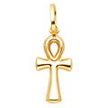 14KY ANKH CROSS PEN SMALL (10X25MM)