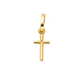 14KY SOLID LATIN CROSS (6X18MM)