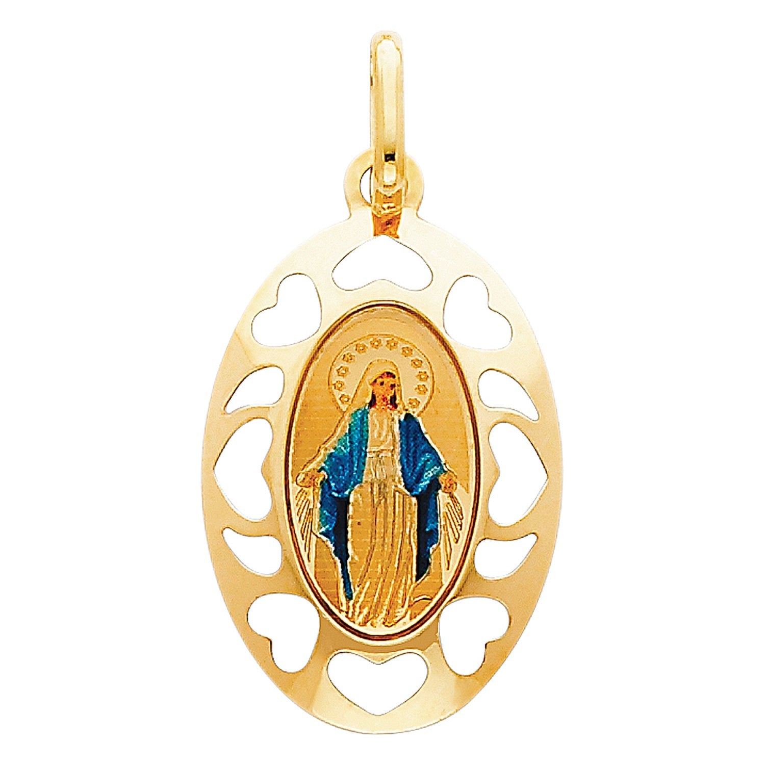 14KY MILAGROSA PICTURE PENDANT