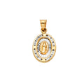 14K 2T CZ VIRGEN DE GUADALUPE PENDT