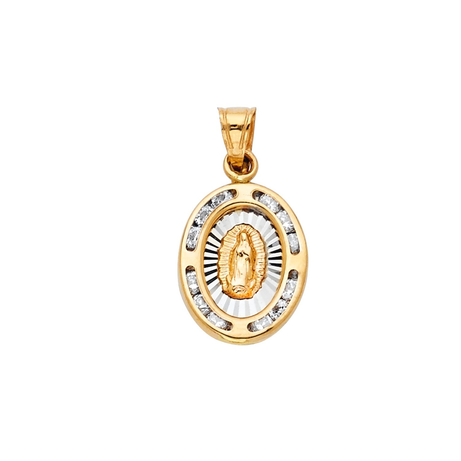 14K 2T CZ VIRGEN DE GUADALUPE PENDT