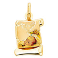 14KY BAPTISM PICTURE PENDANT