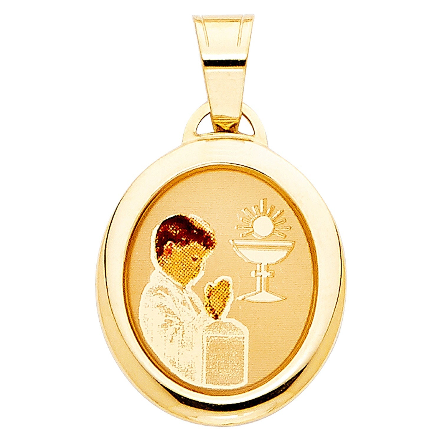 14KY FIRST COMMUNION PIC MEDAL BOY