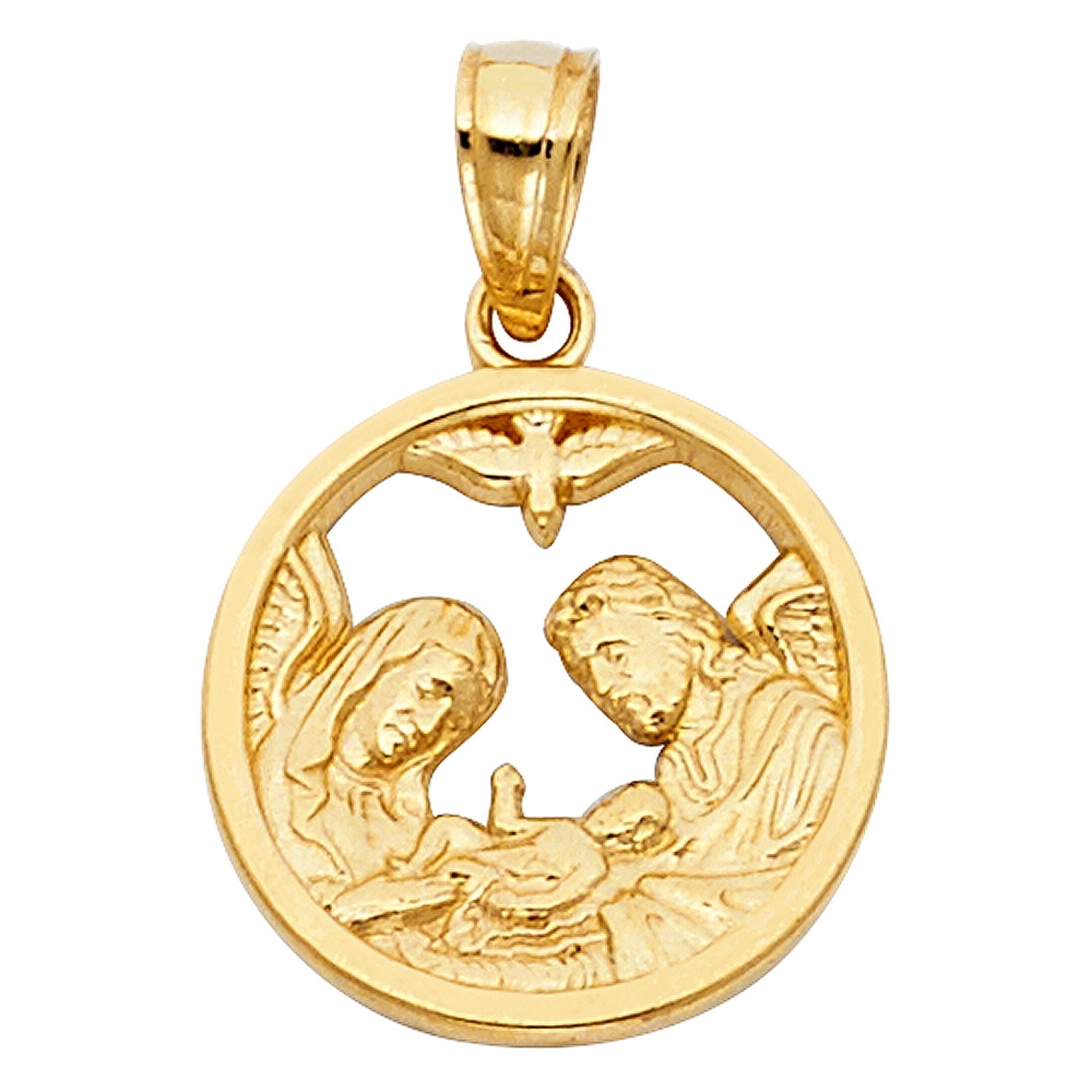 14KY BAPTISM CUT-OUT PENDANT