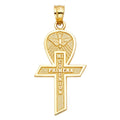 14KY COMMUNION CROSS PENDANT BIG