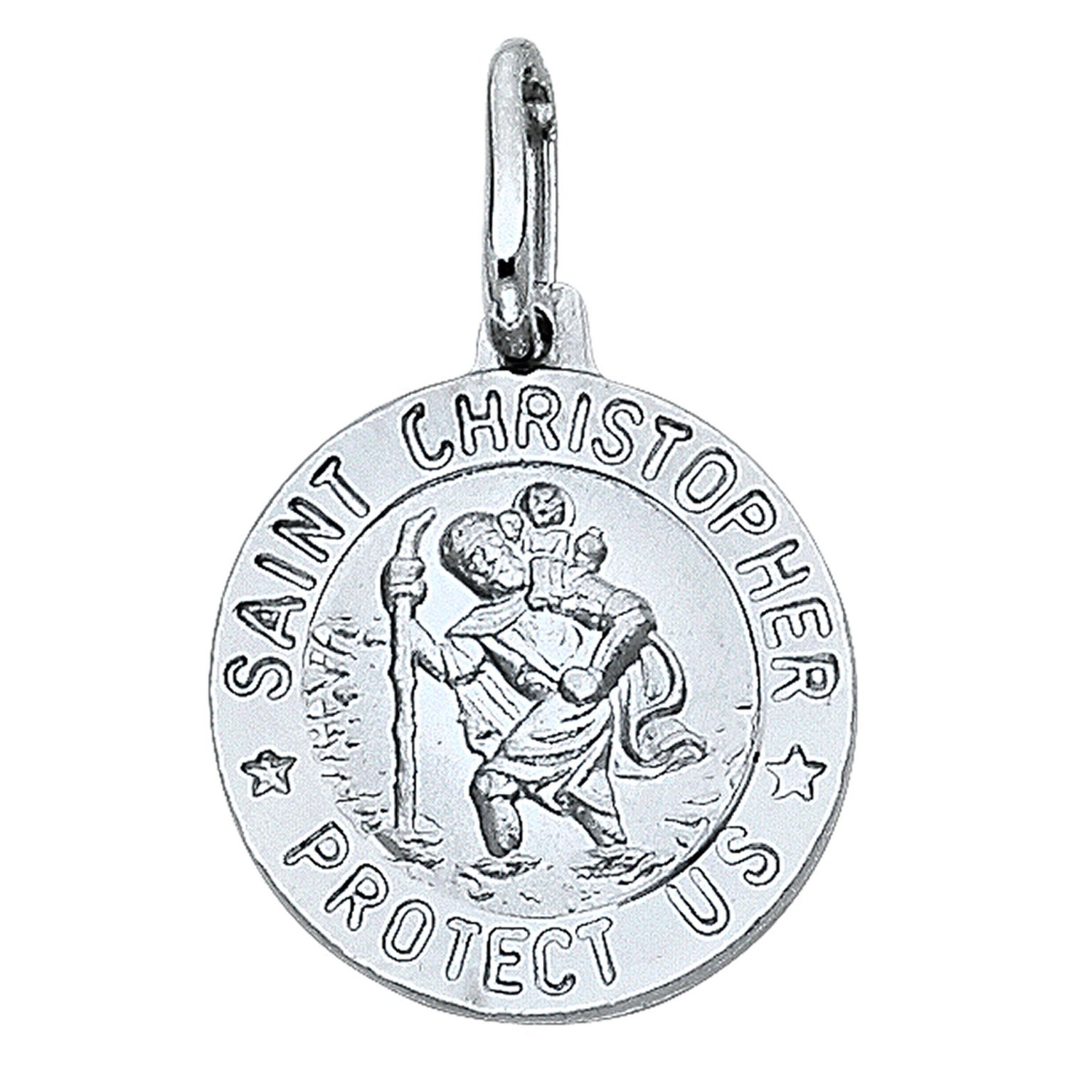 14KW ST. CHRISTOPHER RND MEDAL