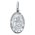14KW ST. CHRISTOPHER OVAL MEDAL