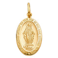 14KY MIRACULOUS MEDAL (28MM TALL)