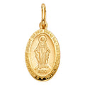 14KY MIRACULOUS MEDAL (25MM TALL)