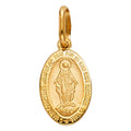 14KY MIRACULOUS MEDAL (21MM TALL)