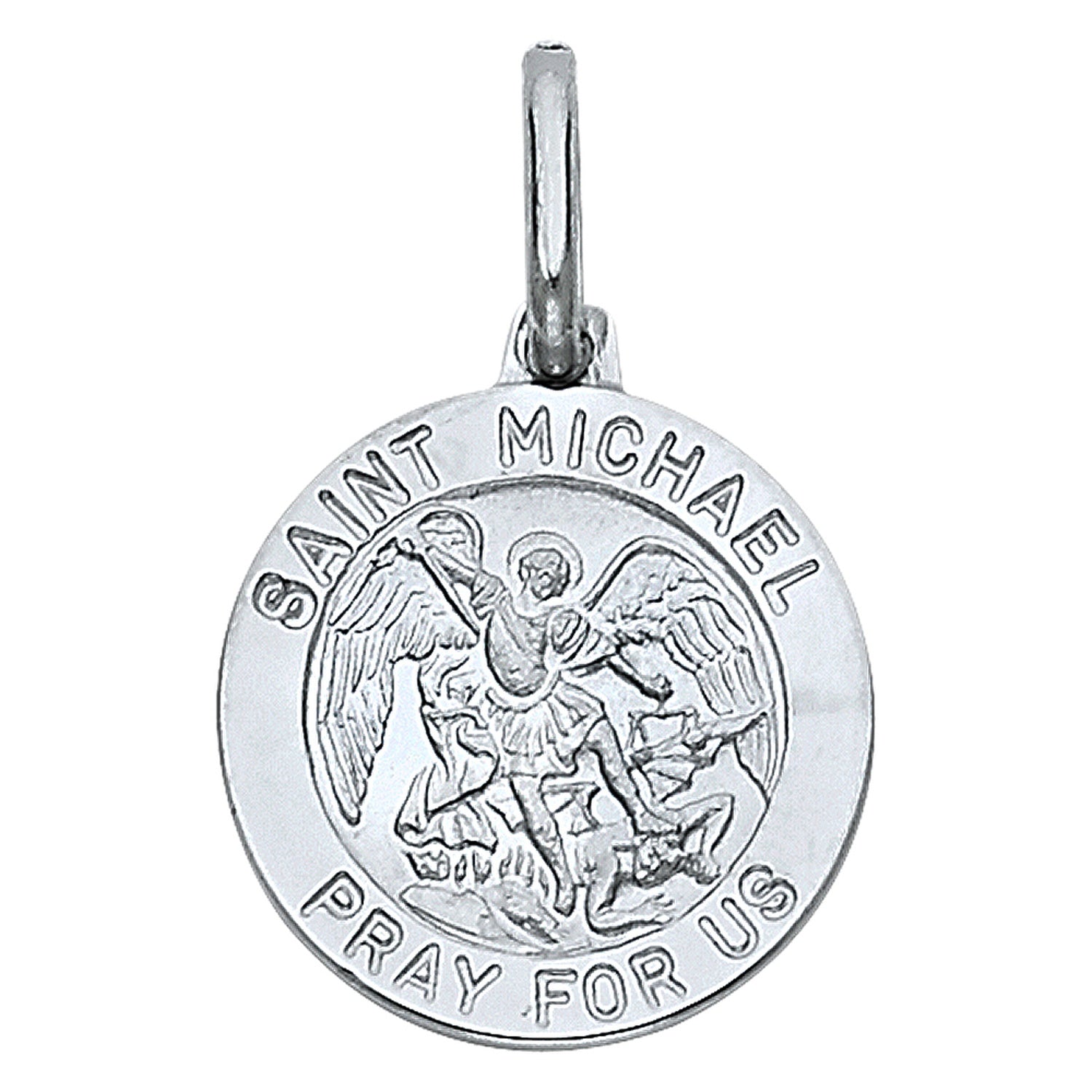 14KW ST. MICHAEL PENDANT (PT282W)