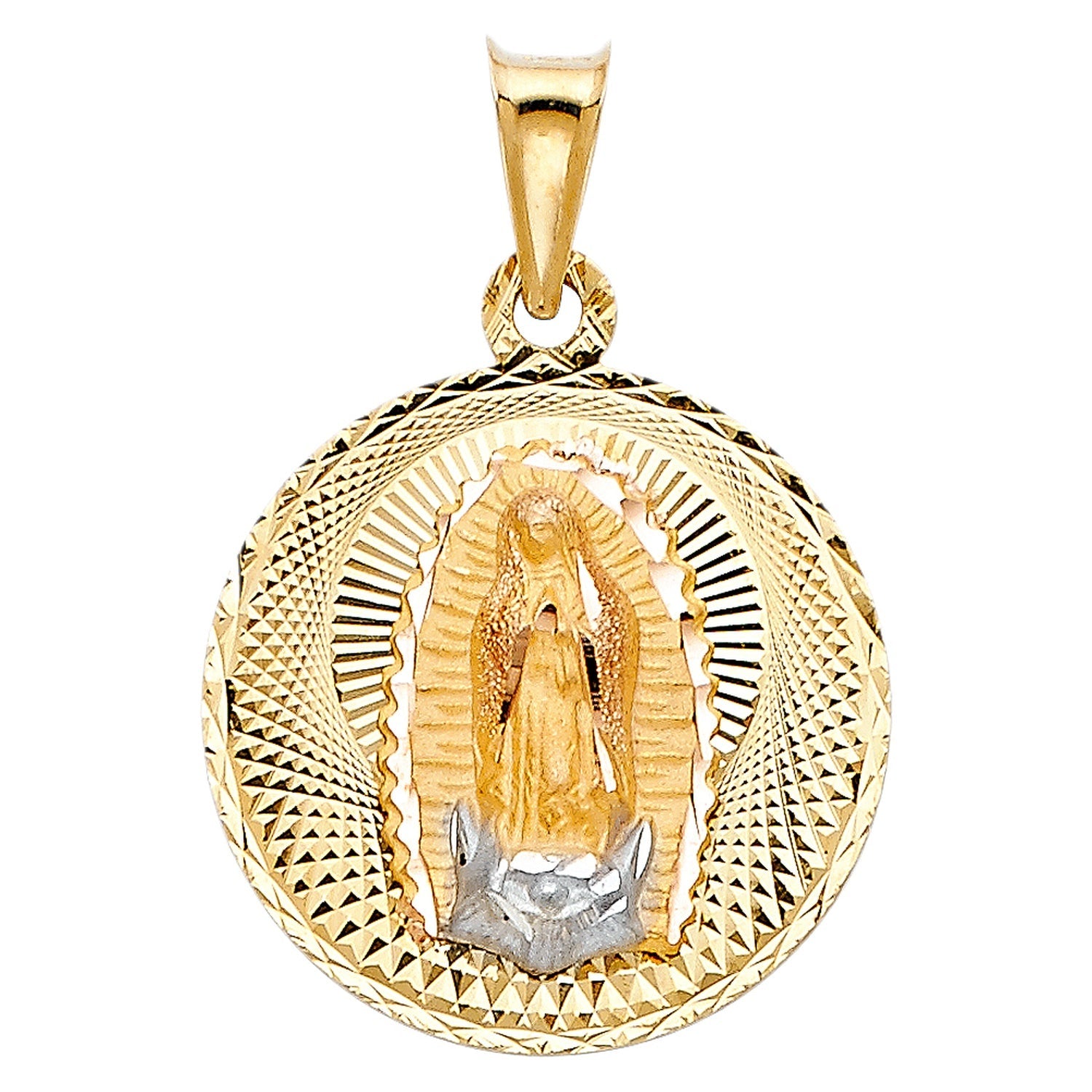 14K 2T RELIGIOUS STAMP PENDANT (PT297)